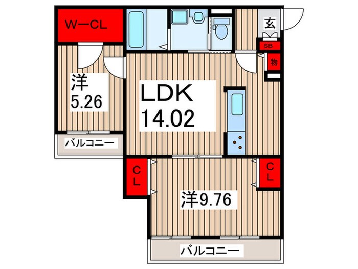 リブリ・ブランノワールの物件間取画像