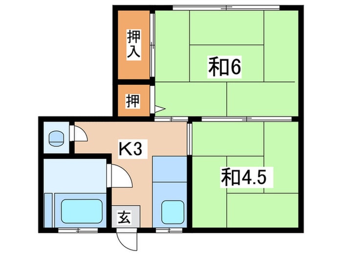 旭荘の物件間取画像