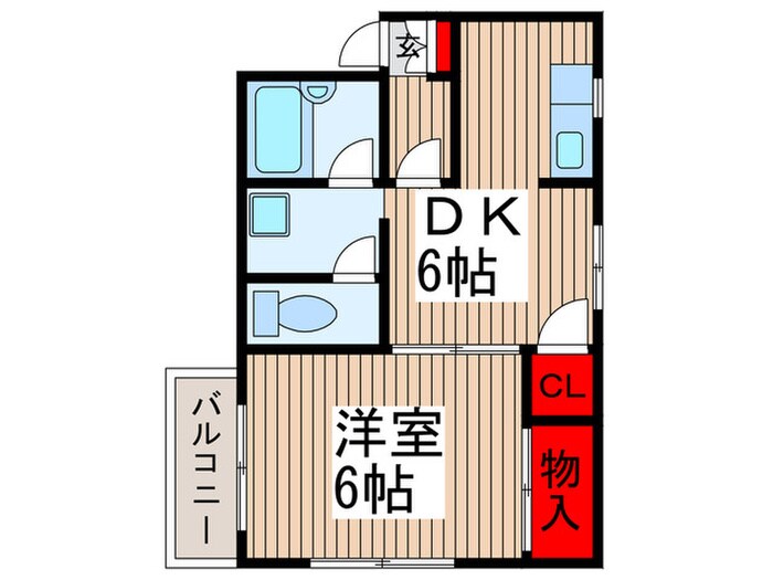 サンハイム所沢の物件間取画像