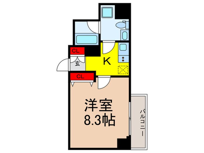 The Log日本橋(805)の物件間取画像