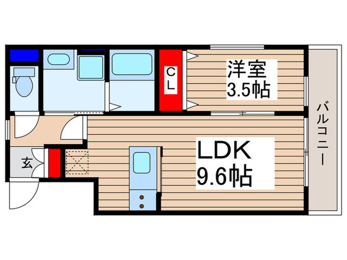リーブルファイン川越砂の物件間取画像