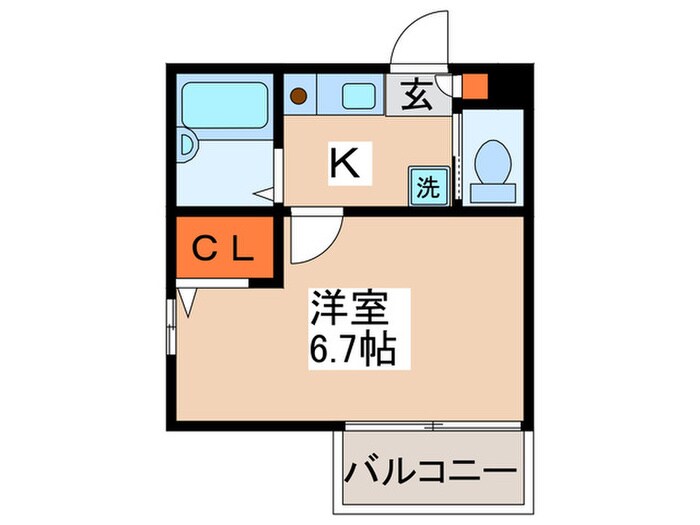 フラット鷺沼の物件間取画像