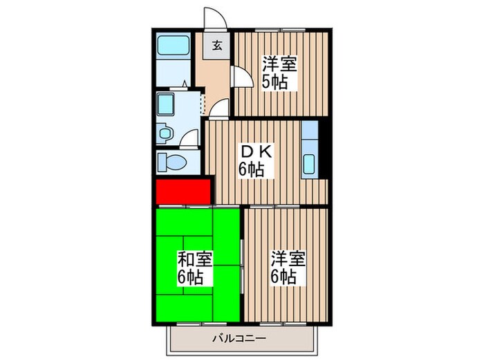 神谷コーポハイツの物件間取画像