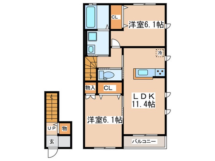 レラ湘南の物件間取画像