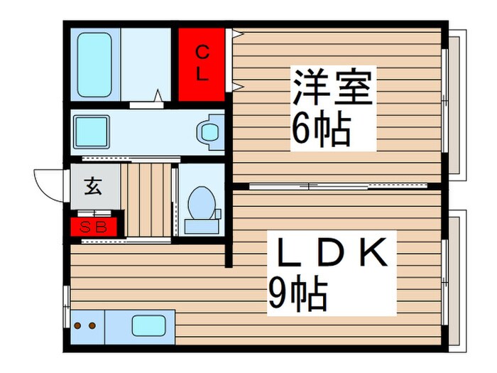 田口コ－ポの物件間取画像