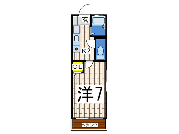 ﾌﾟﾘﾓｵ-ｸﾗﾝﾄﾞＭＴ(1-C・1-D)の物件間取画像