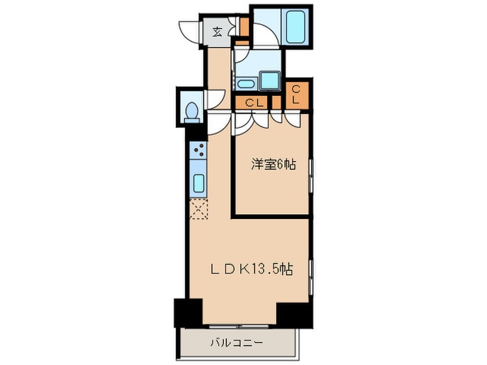 プライムメゾン市谷山伏町の物件間取画像