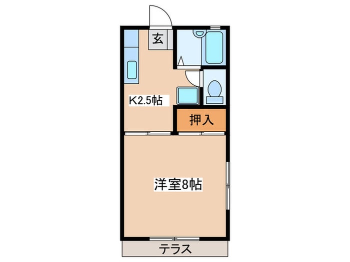 今井ハイツＥ棟の物件間取画像