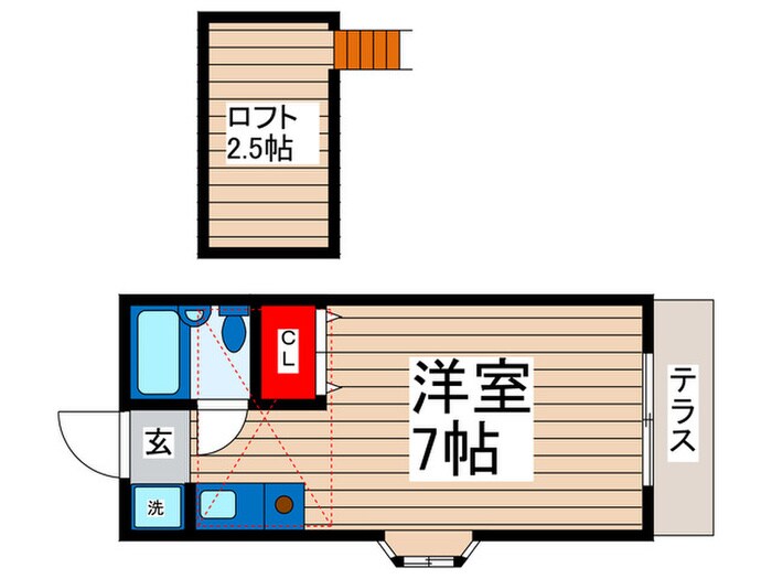 ニュ－アロ－ズＭⅠの物件間取画像