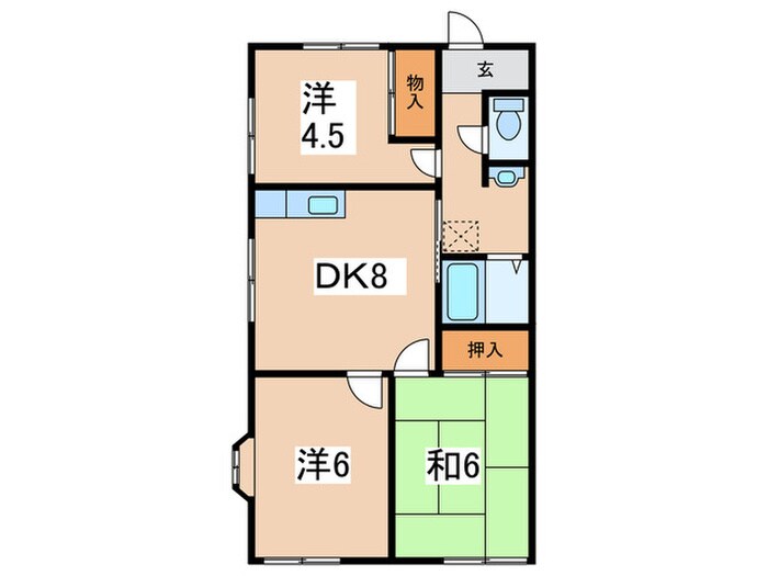 グランデュール緑ヶ丘の物件間取画像