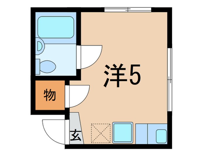 メゾンアイリス(102)の物件間取画像