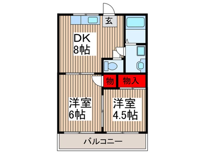 エステ－トドミ－ルの物件間取画像