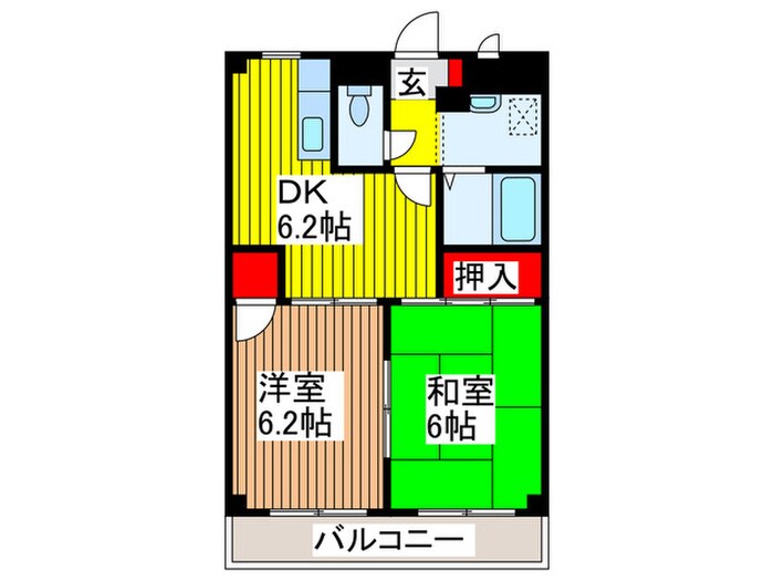 ドルフ桜丘の物件間取画像