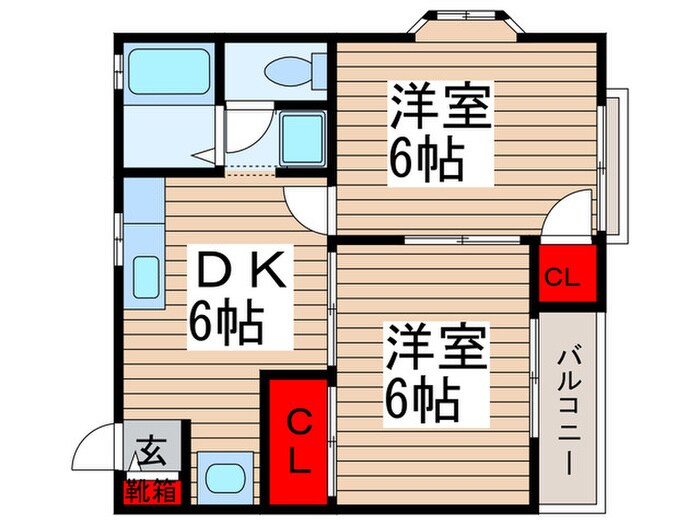 ウィスタリアハイムの物件間取画像