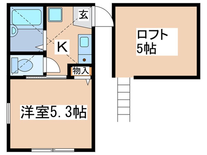 パピヨン相生の物件間取画像