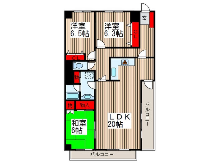 Ｖ.Ｉ.Ｐロイヤル氷川台の物件間取画像