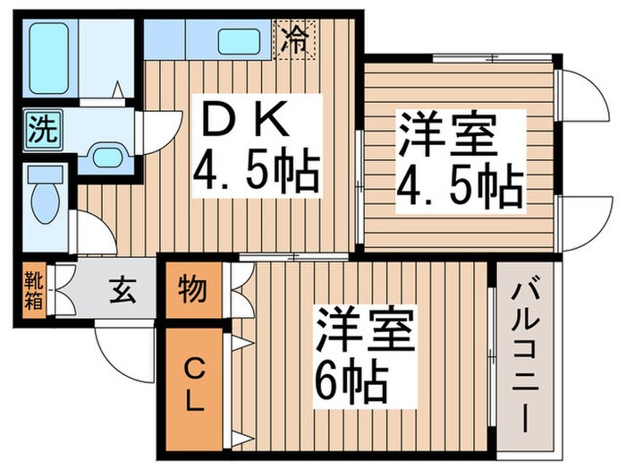 バリアント福島の物件間取画像