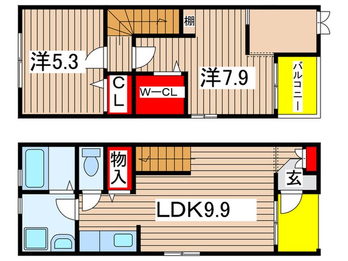 サンハイム・ユタカの物件間取画像