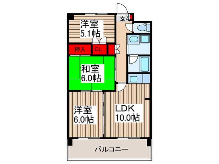 エレガンス　シャトーの物件間取画像