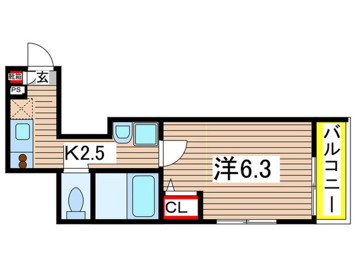 エステル木場の物件間取画像