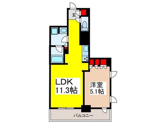 ﾌﾟﾗｳﾄﾞﾌﾗｯﾄ日本橋馬喰町の物件間取画像