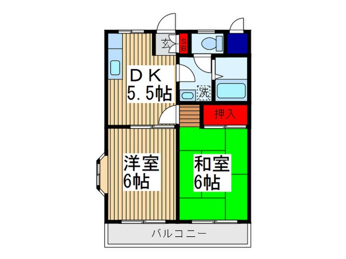 サンエイマンション　２の物件間取画像