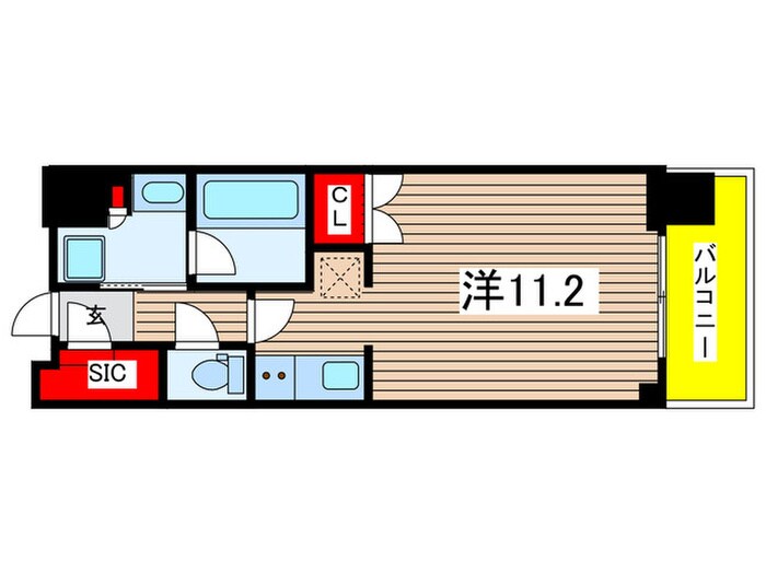 ﾌﾟﾗｳﾄﾞﾀﾜｰ小岩ﾌｧ-ｽﾄ(602)の物件間取画像