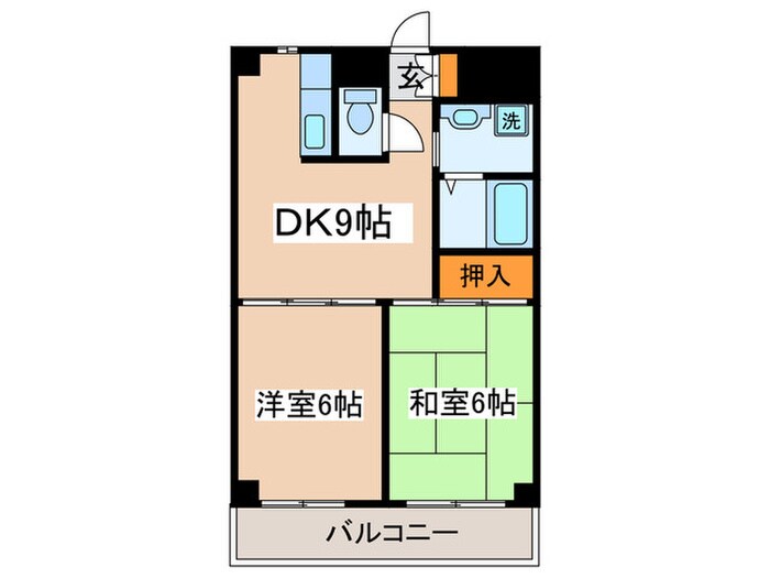 ベルウッド野川Ａの物件間取画像