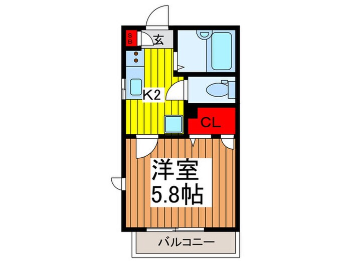 フェリークＳ．Ｋの物件間取画像