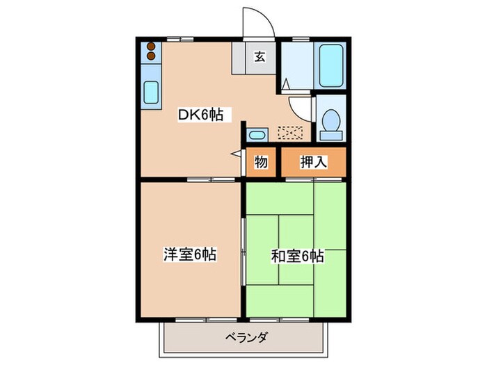 ホワイトハイランドＡの物件間取画像