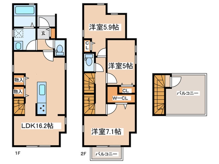 仮）五月台戸建Ｃの物件間取画像