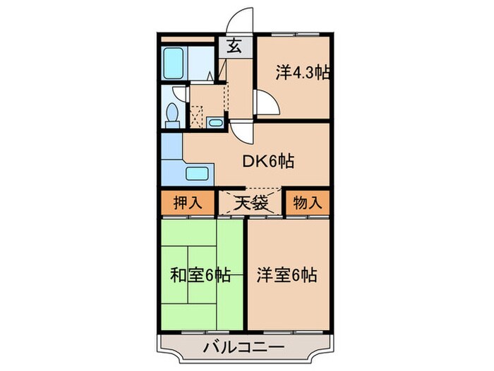 物件間取画像