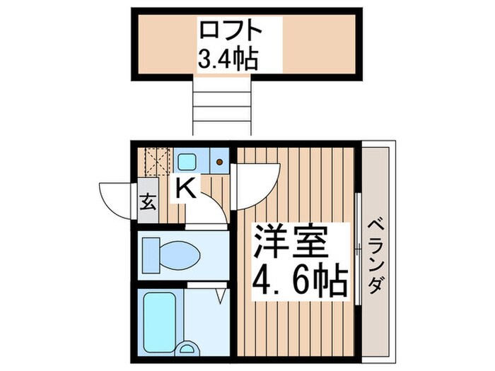 スプリングシャンテⅡの物件間取画像