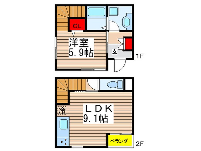 アムールトミーパレスⅢの物件間取画像