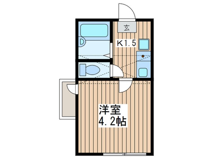 シャンテ四ツ木の物件間取画像