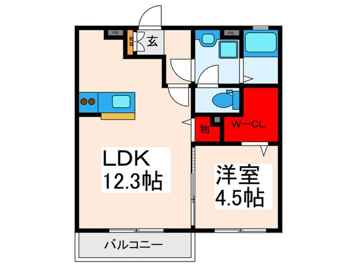 プランド－ルの物件間取画像