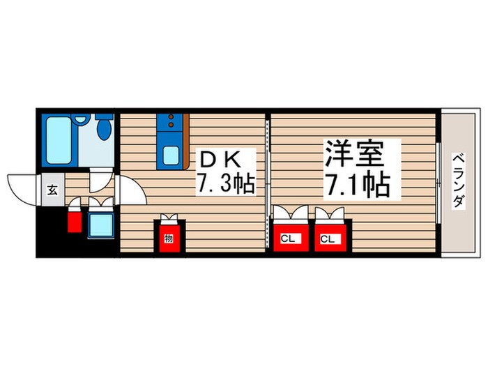 ユタカローズガーデンの物件間取画像