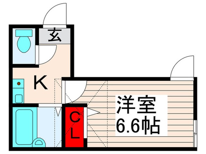 サザンロード江北の物件間取画像