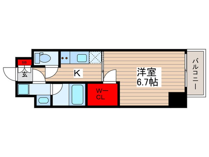 S-RESIDENCE押上Blossomの物件間取画像