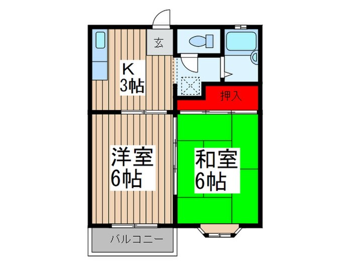 クレスト中村の物件間取画像