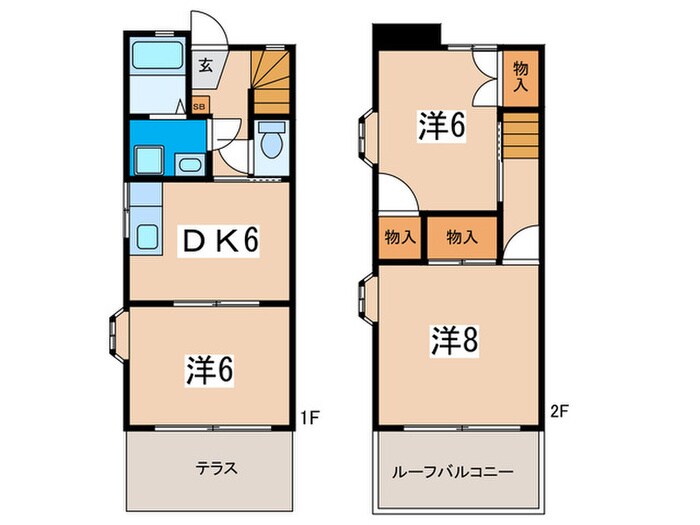 カーサS壱番館の物件間取画像