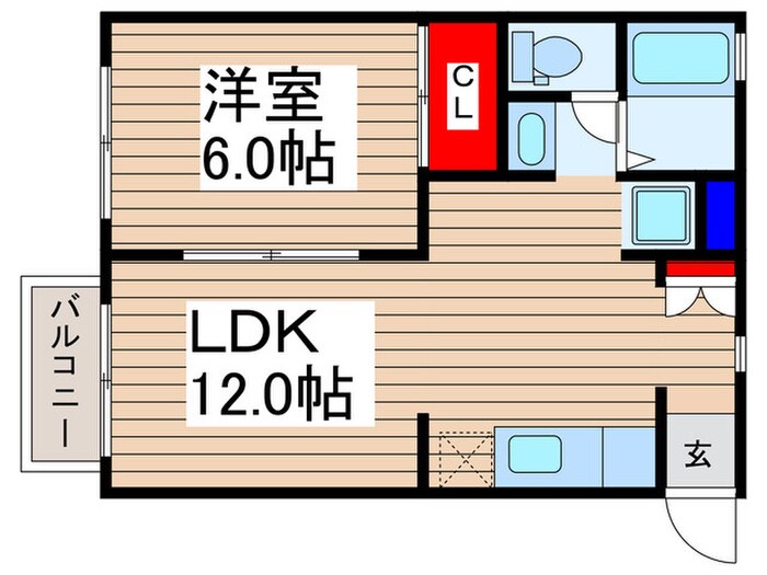 RYU４番館　Cの物件間取画像