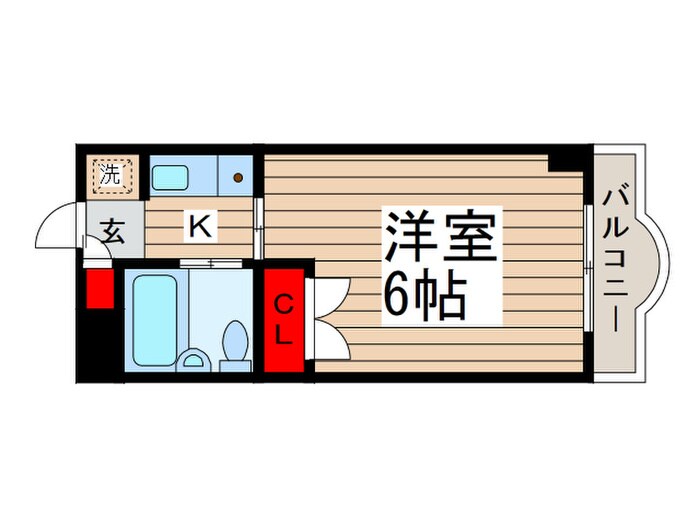 ﾓﾝｼｬﾄｰ松戸２の物件間取画像