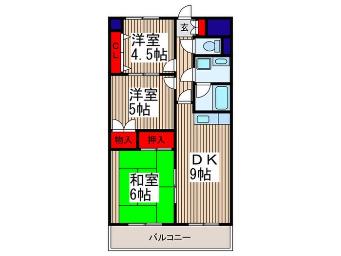 ラルテメゾンミヤザキの物件間取画像