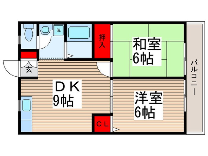 クレストＭの物件間取画像