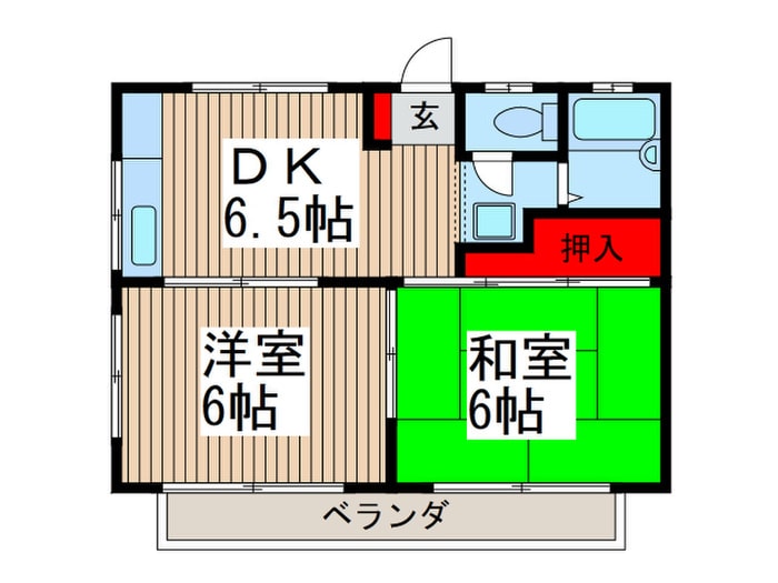 小松コ－ポの物件間取画像