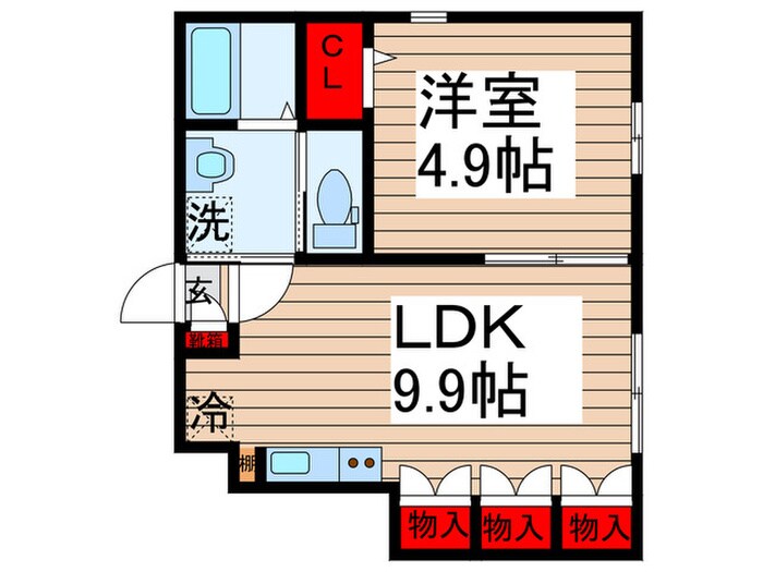 RATIO　KATSUTADAIの物件間取画像