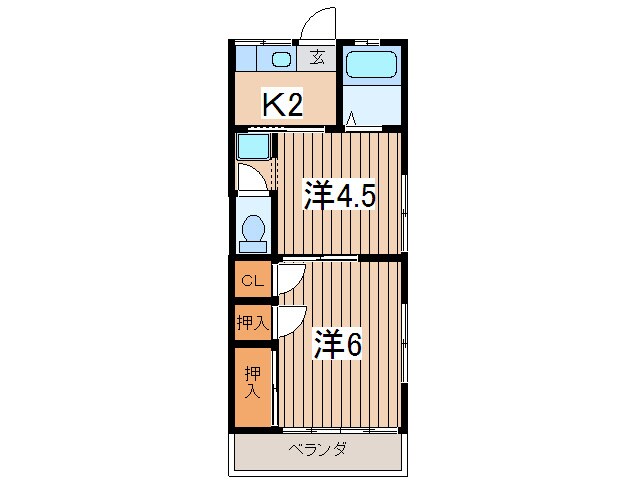 ハルミコ－ポ南台の物件間取画像