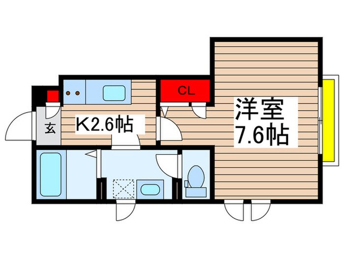 サニーハイムやわたの物件間取画像