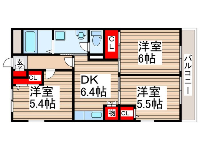 ＭＩＹＡＭＡ２の物件間取画像